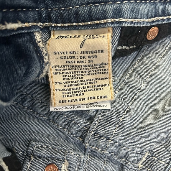 Miss Me Blue Skinny Jeans with Signature Style - Picture 4 of 5